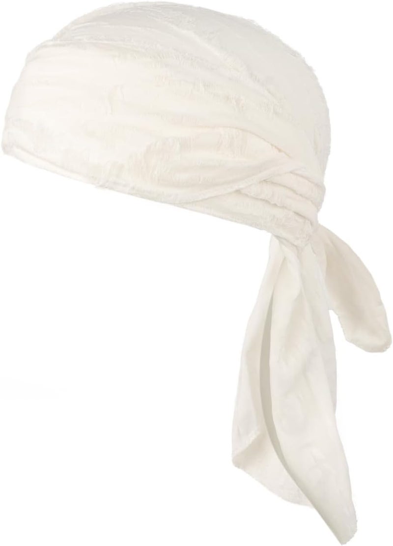 NICEYST Broken Hip Hop Do Rag Skull Cap Bandana Hat Du Rags Pirate Wave Durag Cooling Motorcycle Cycling Cap for Men Women - Image 5
